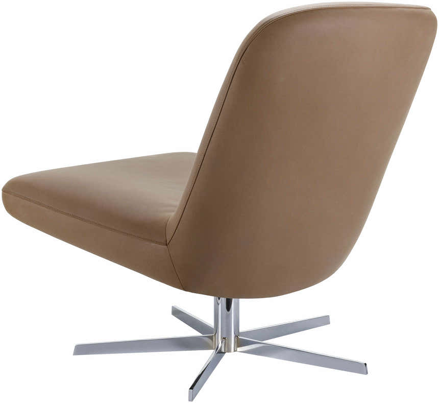 Kushinagar Light Brown Swivel Chair - Clearance