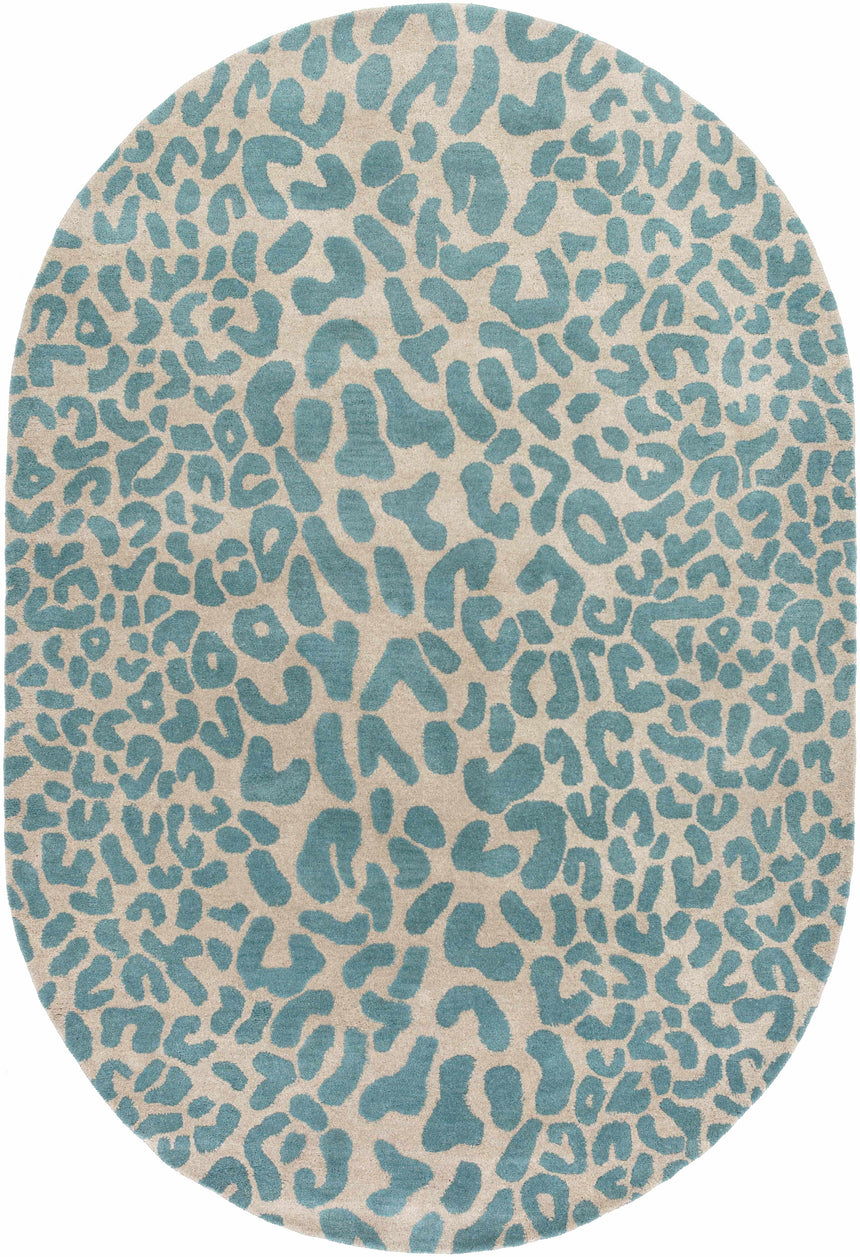 Lockbourne Leopard Print Area Rug