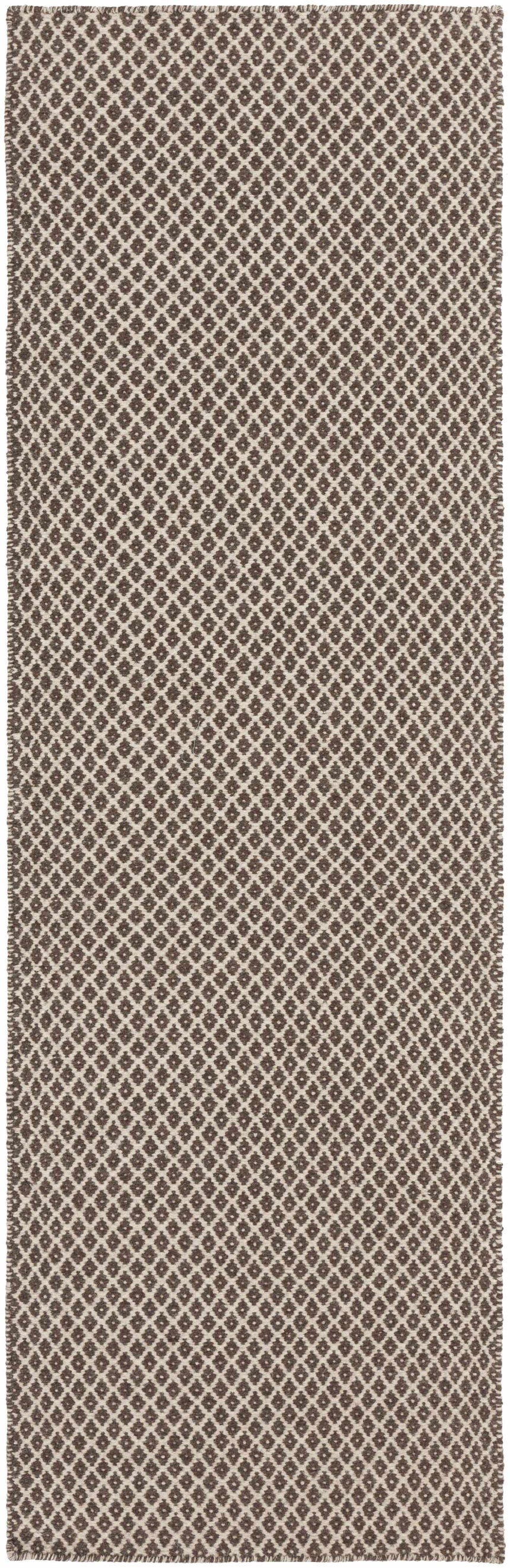 Lingo Brown Trellis Flatweave Rug - Clearance