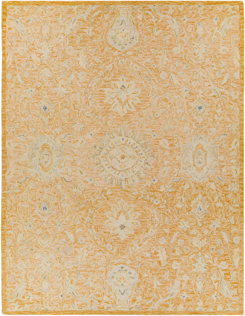 Lonoy 2x3 Small Coral Wool Carpet - Clearance