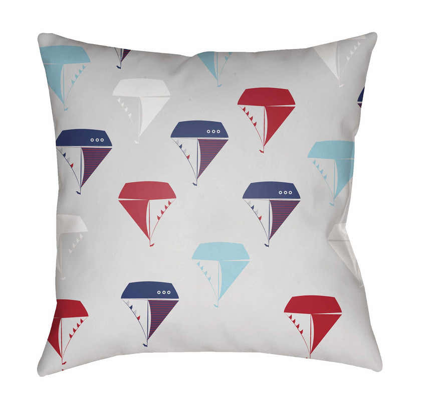 Kids Sailor Decorative Nursery Red Throw Pillow