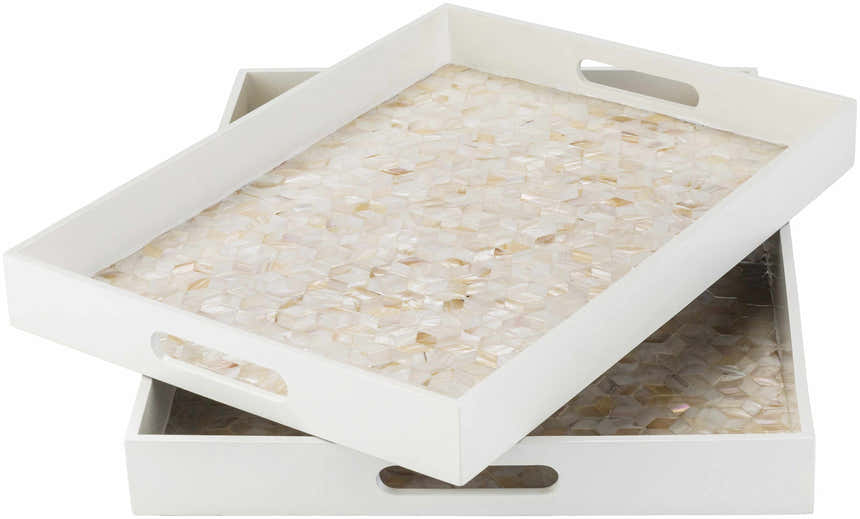 Leirfjord White Decorative Tray