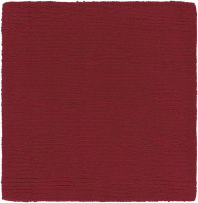 Brockton Solid Wool Crimson Red Area Rug