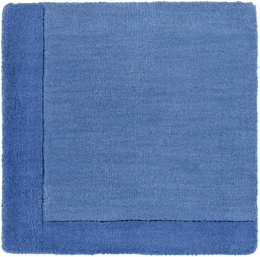 Macedon Blue Bordered Wool Rug