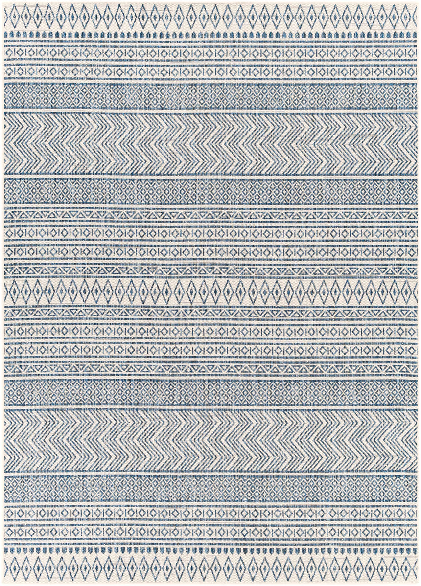 Madras Light Blue Green All Over Performance Area Rug