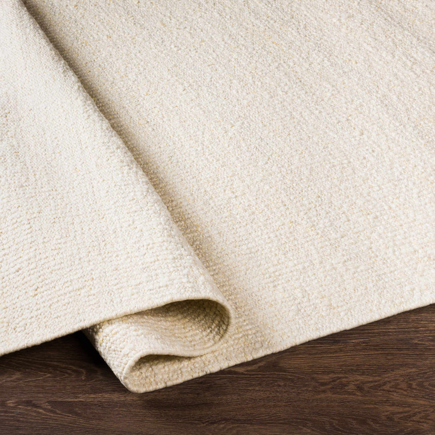 Yaniklar Cream Flat Woven Wool Rug