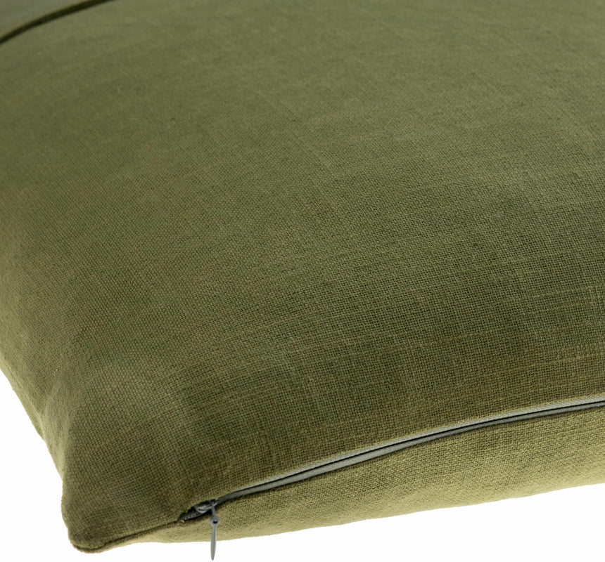 McQueeney Olive Square Throw Pillow - Clearance