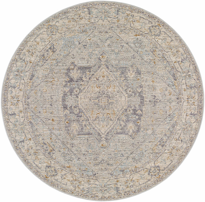 Merv Beige Neutral Statement Rug