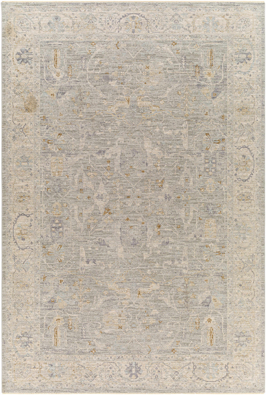 Merv Beige Neutral Statement Rug