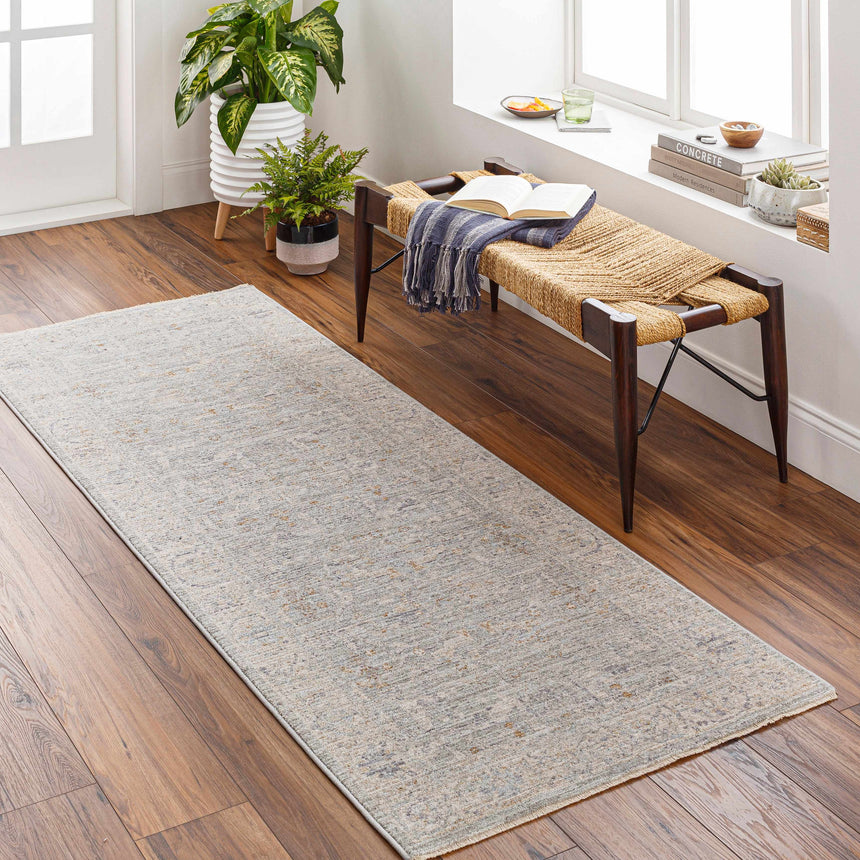 Merv Beige Neutral Statement Rug