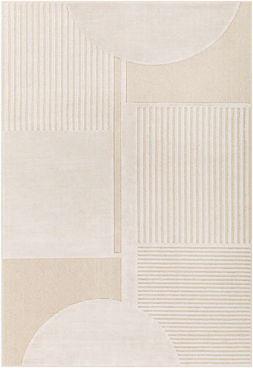 Manalad 3D Wool-Faux Silk Area Rug - 4x6 Clearance