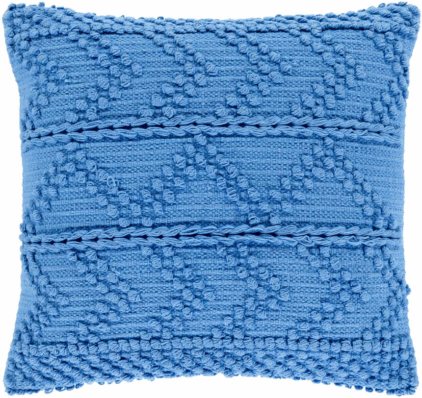 Minalin Blue Square Throw Pillow
