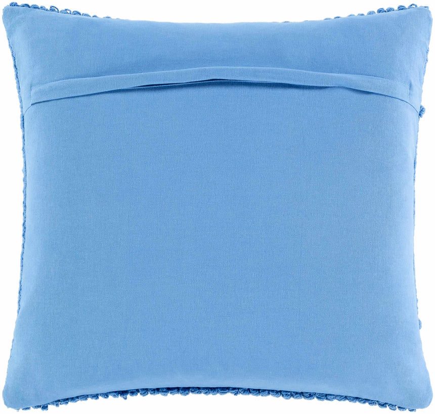 Minalin Blue Square Throw Pillow