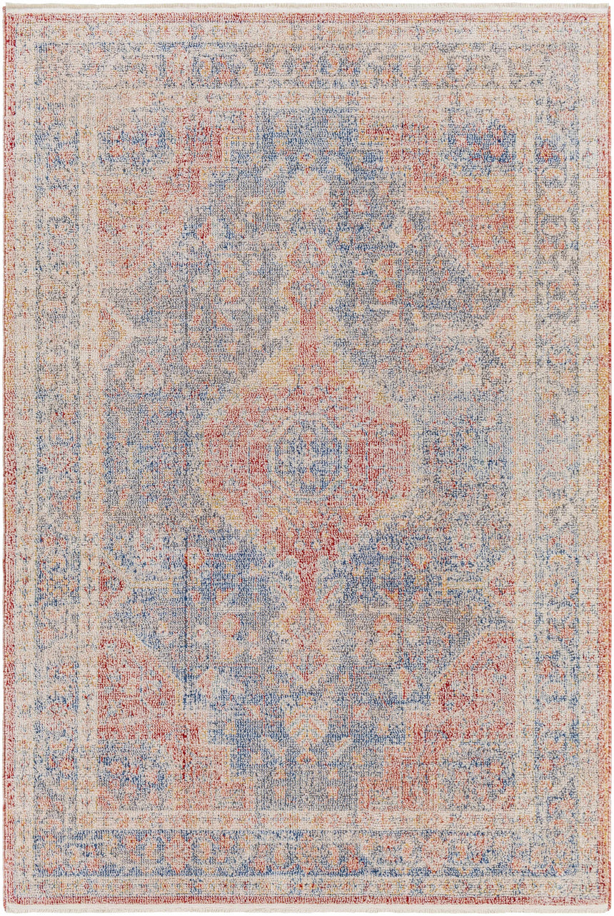 Akio Red & Blue Area Rug - Clearance
