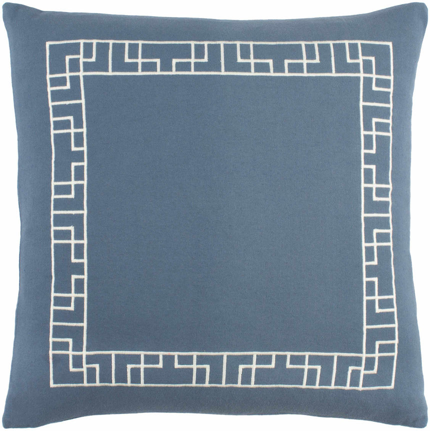 Murdoch Blue Geometric Pattern Throw Pillow - Clearance