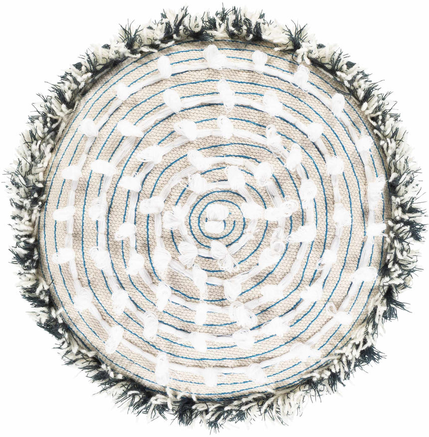 Matagami Beige Hand Woven Stool