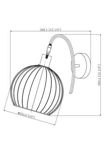 Maurecourt Brass Rattan Wall Sconce - Clearance