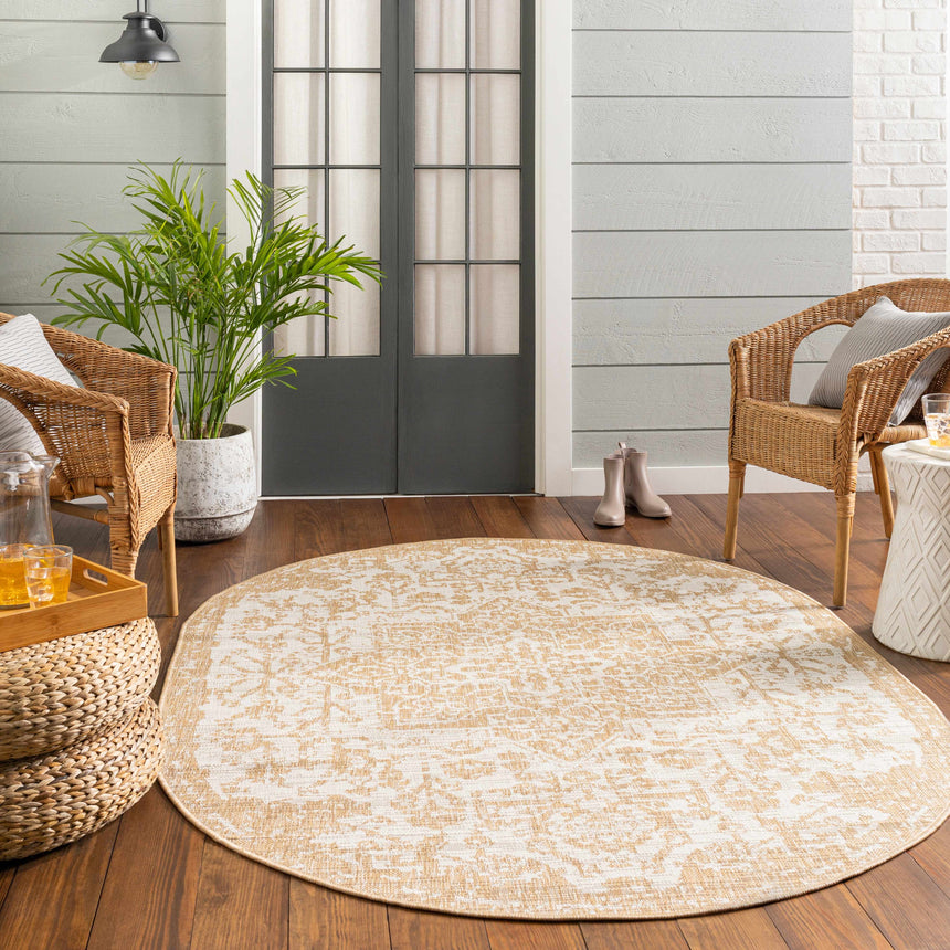 Tan Kilmacolm Indoor & Outdoor Area Rug - Clearance