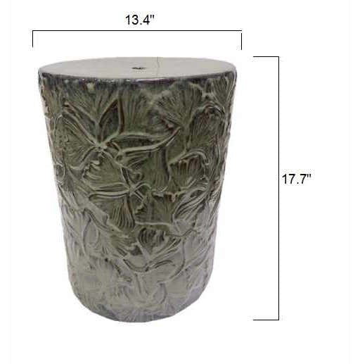 Natividad Vintage Floral Ceramic Outdoor Stool