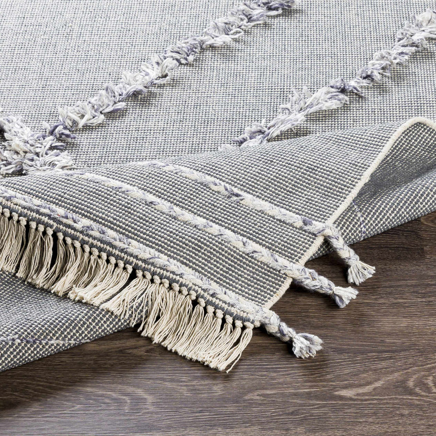 Needville Gray High-Low Rug - Clearance