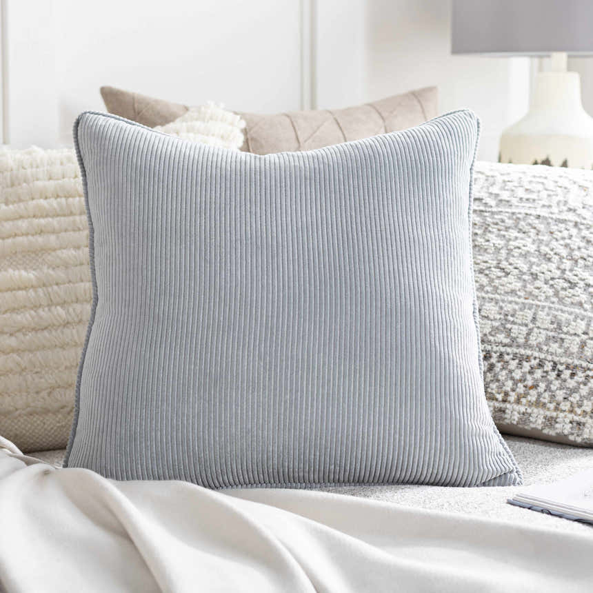 Ngaruawahia Light Gray Square Throw Pillow - Clearance