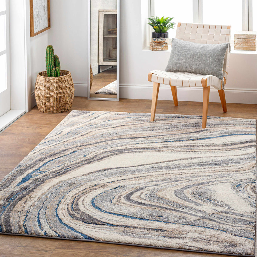 Nillumbik Gray Marble Design Rug