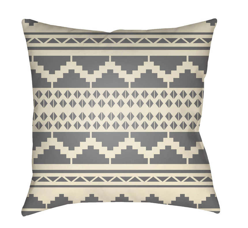 Hoku Cream Outdoor Throw Pillow