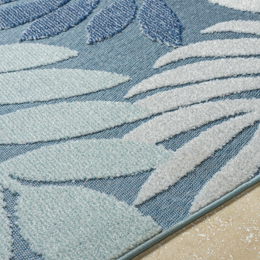 Nasha Pale Blue Area Rug - Clearance