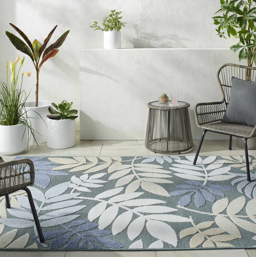 Nasha Medium Green Area Rug