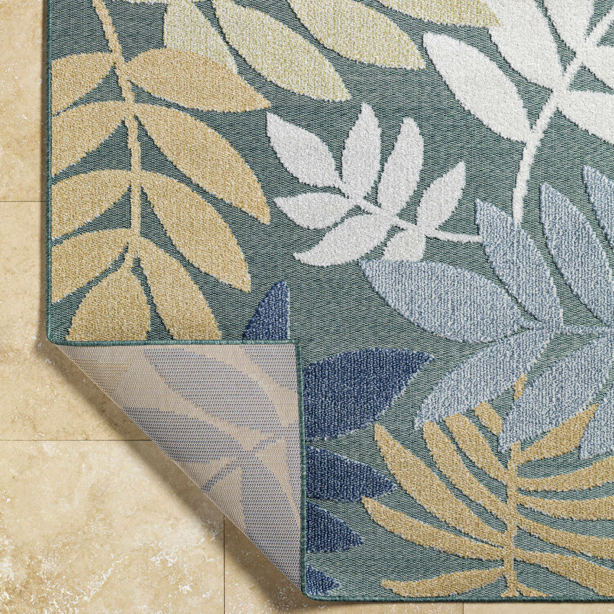 Nasha Medium Green Area Rug