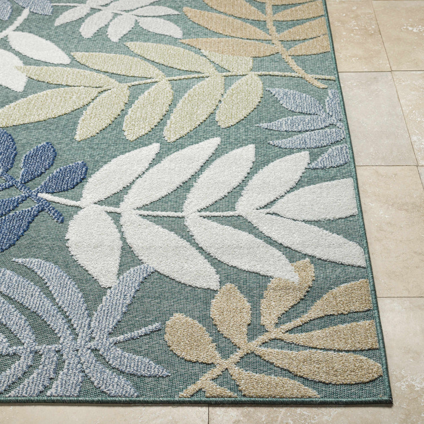 Nasha Medium Green Area Rug