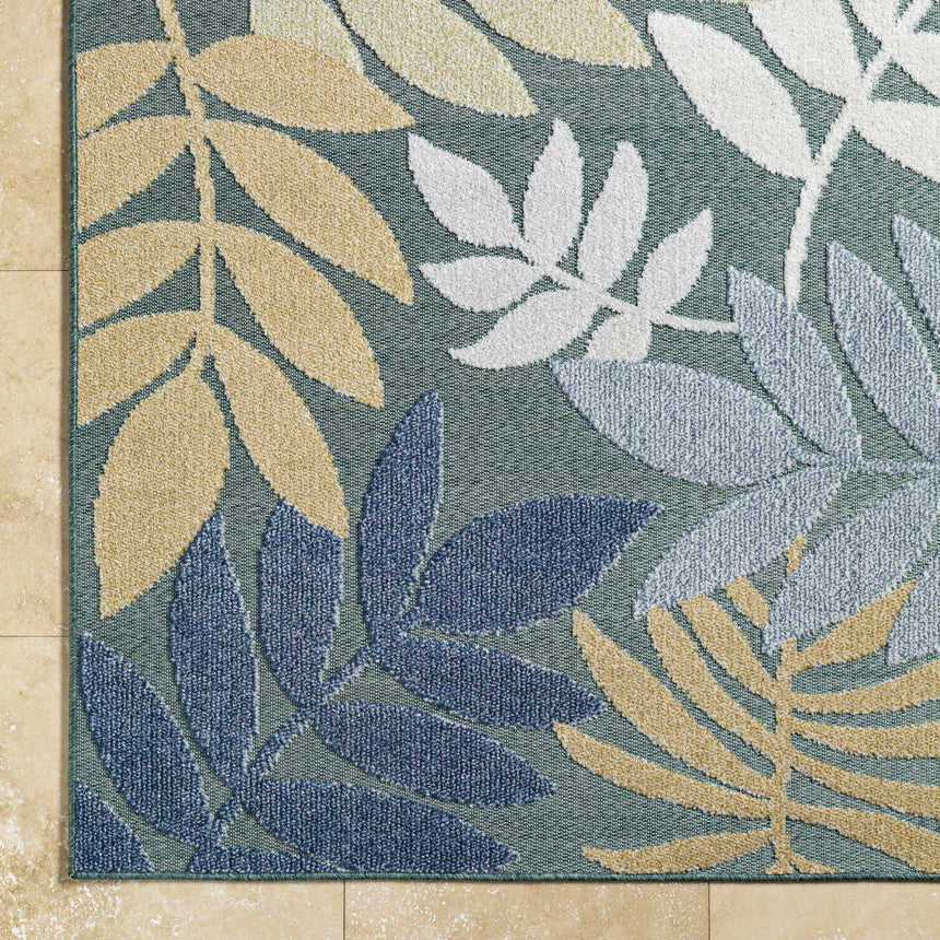 Nasha Medium Green Area Rug