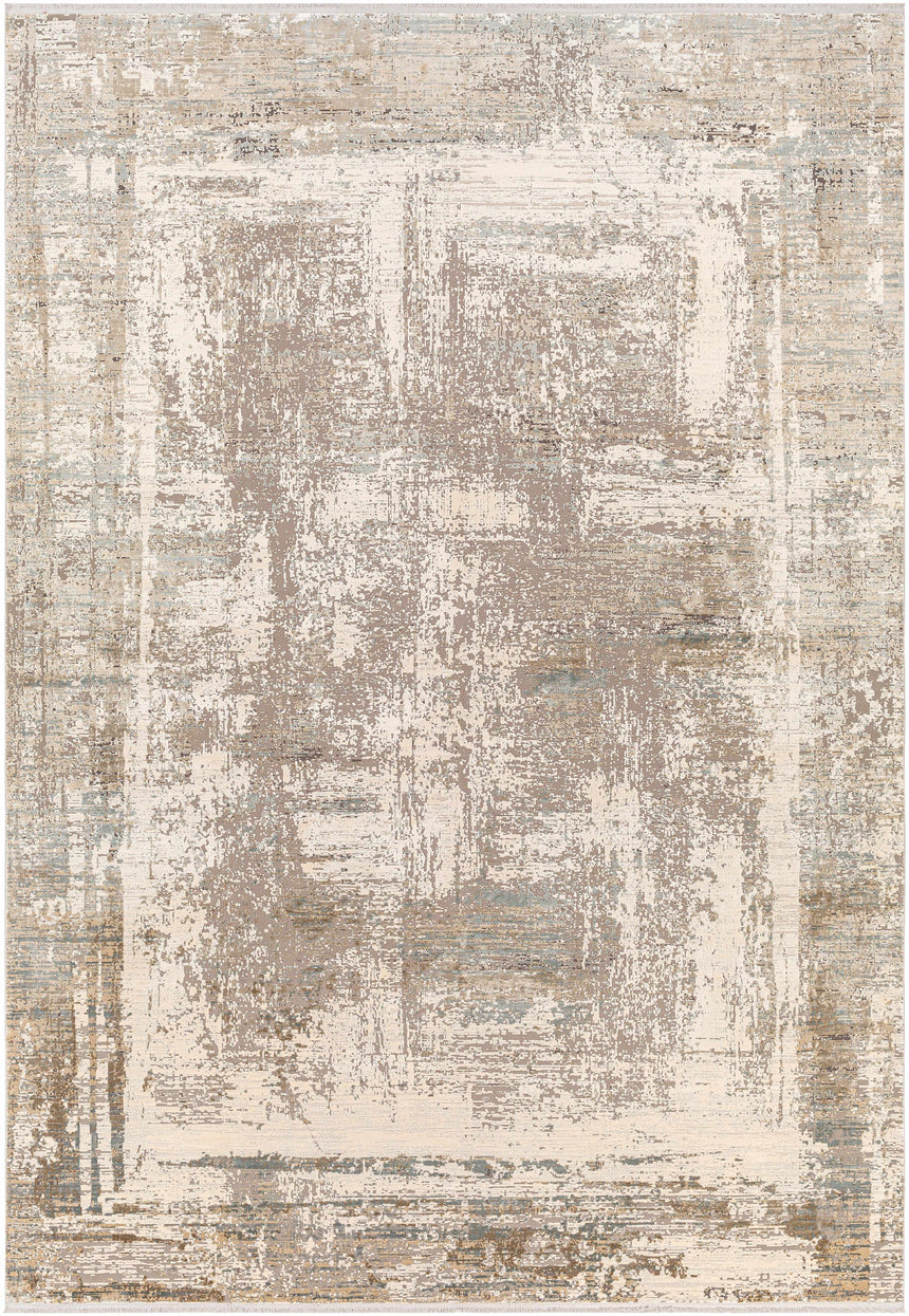Nori Luxury Fringed Faux Silk Rug