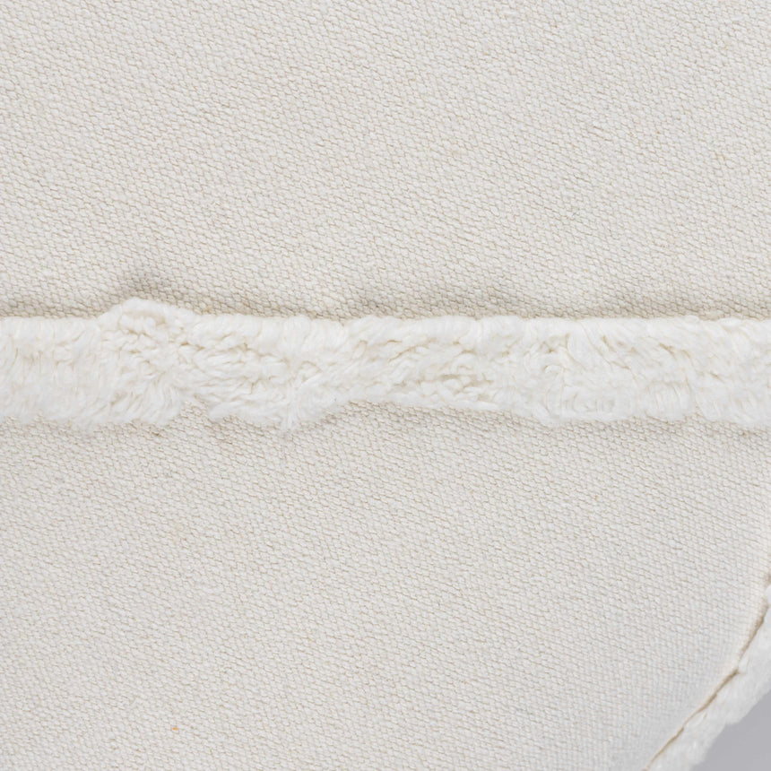 Noud Cream Square Throw Pillow