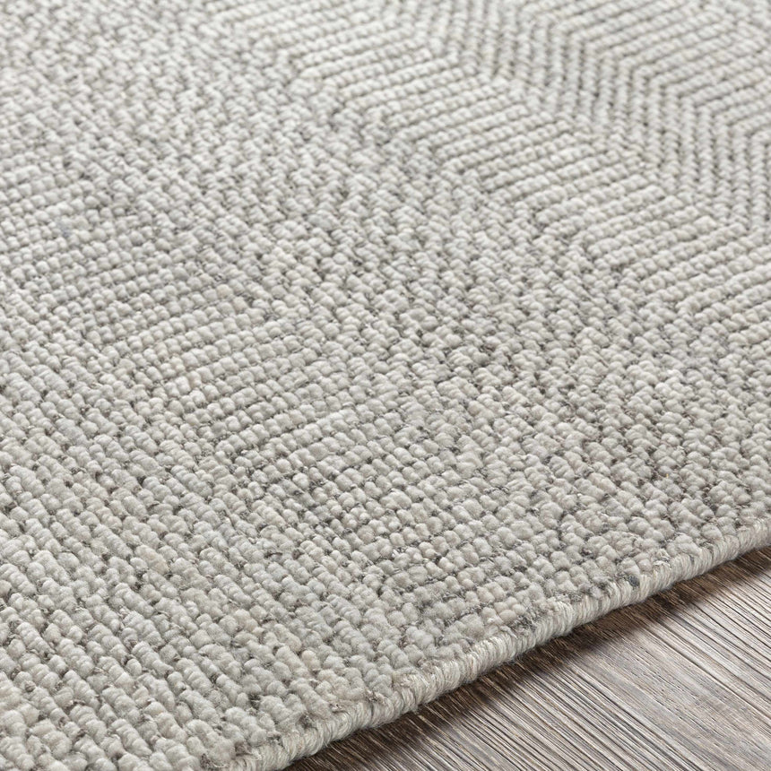 Ocate Gray Wool Area Rug - Clearance