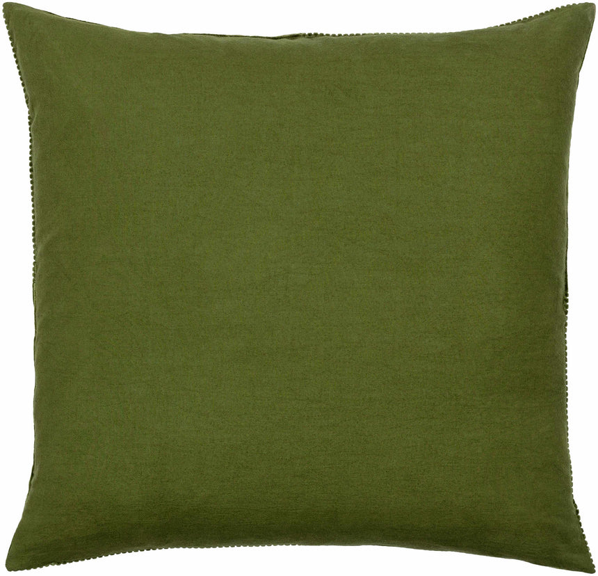 Orit Olive Green Corduroy Accent Pillow