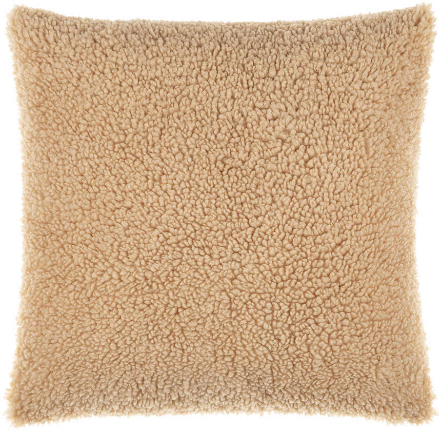 Pagudpud Tan Square Throw Pillow - Clearance