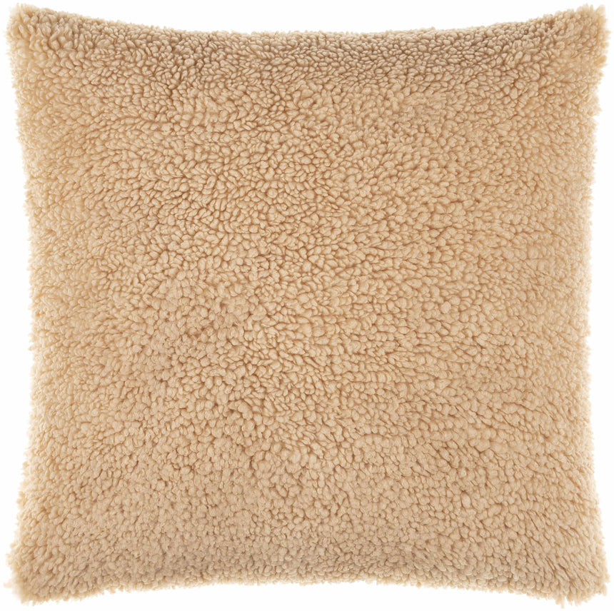 Pagudpud Tan Square Throw Pillow - Clearance