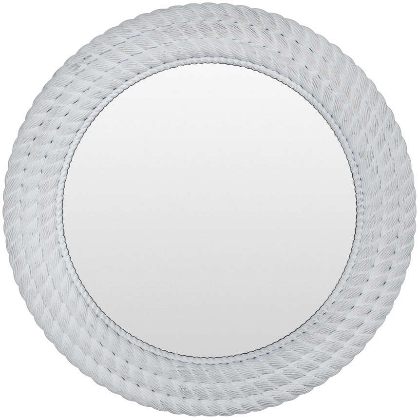 Polverigi Round White Mirror - Clearance