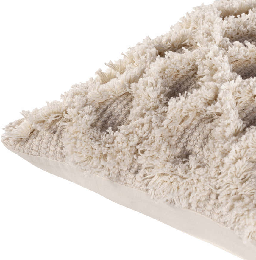 Pigcawayan Shaggy Diamond Accent Pillow