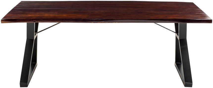 Peddapuram Rustic Dark-Wood Dining Table - Clearance