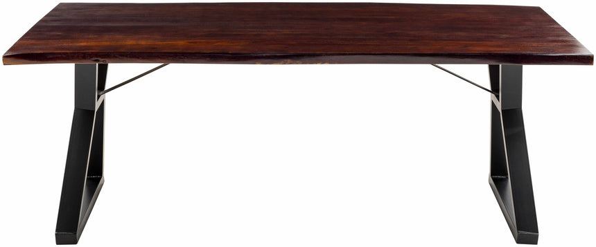 Peddapuram Rustic Dark-Wood Dining Table