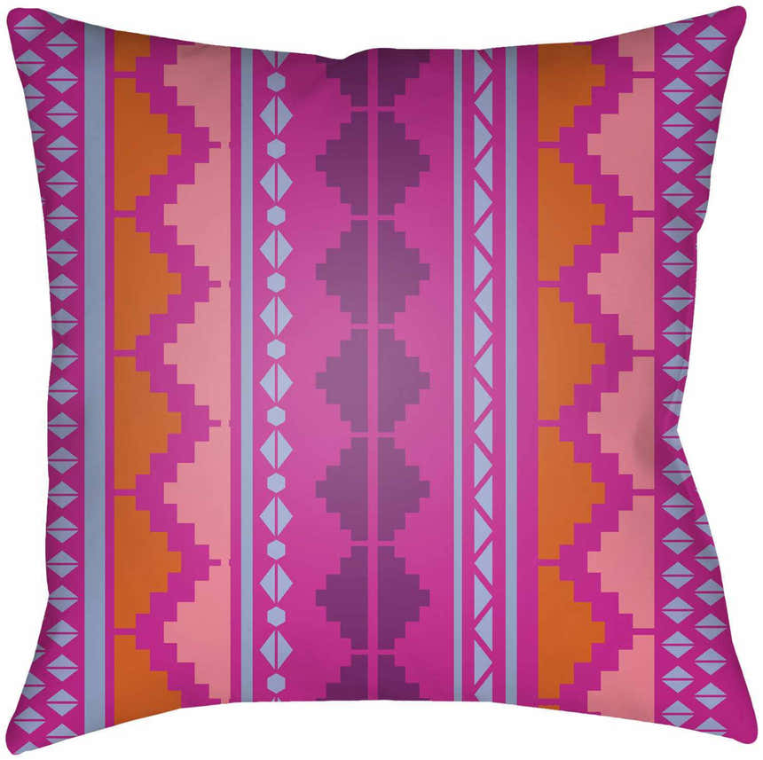 Panganiban Geometric Tribal Pattern Outdoor Throw Pillow