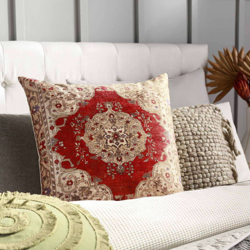 Poctol Oriental Vintage Medallion Accent Pillow - Clearance