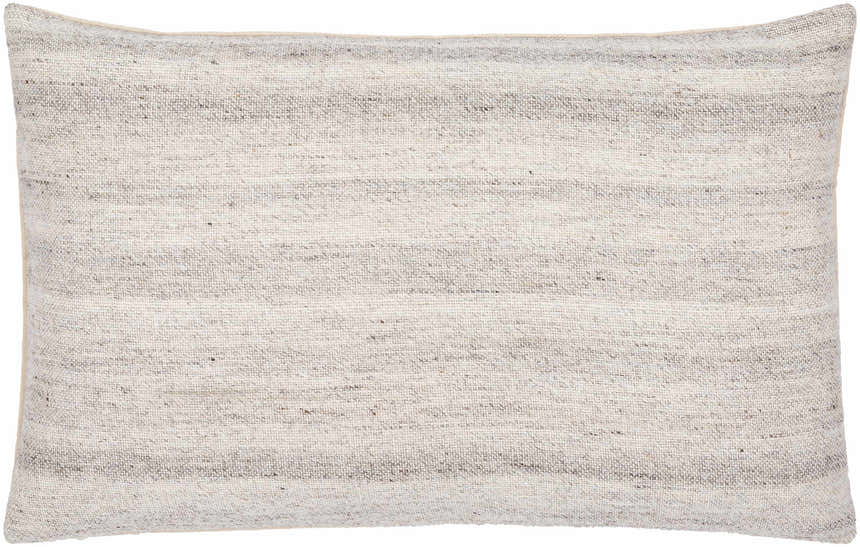 Portumna Light Gray Square Throw Pillow - Clearance