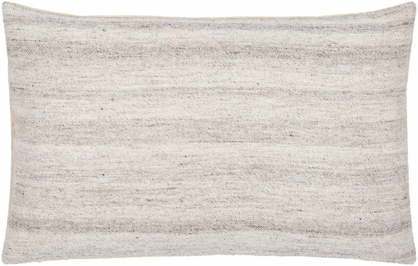 Portumna Light Gray Square Throw Pillow