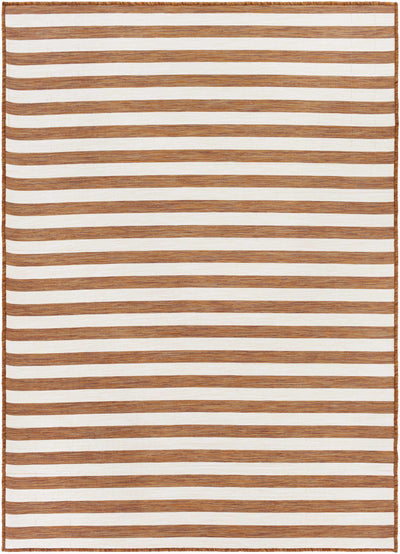 Bongaree Orange Striped Outdoor Carpet - Clearance