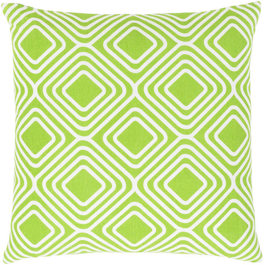 Peterculter Lime Geometric Throw Pillow - Clearance