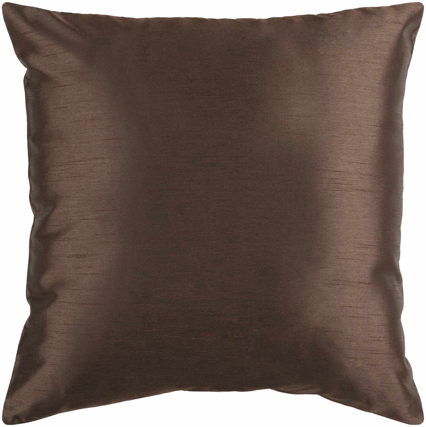 Raco Dark Brown Square Throw Pillow