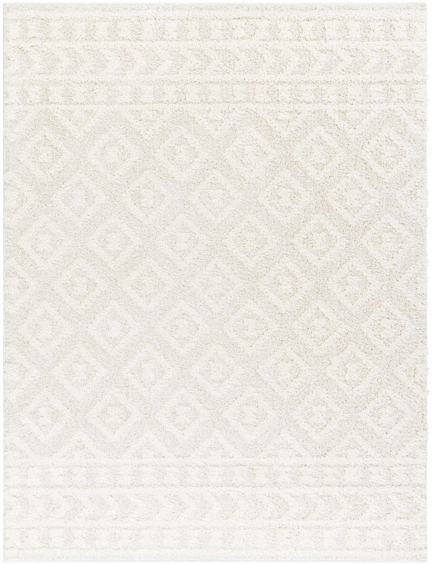 Eivin Cream Diamonds Plush Rug